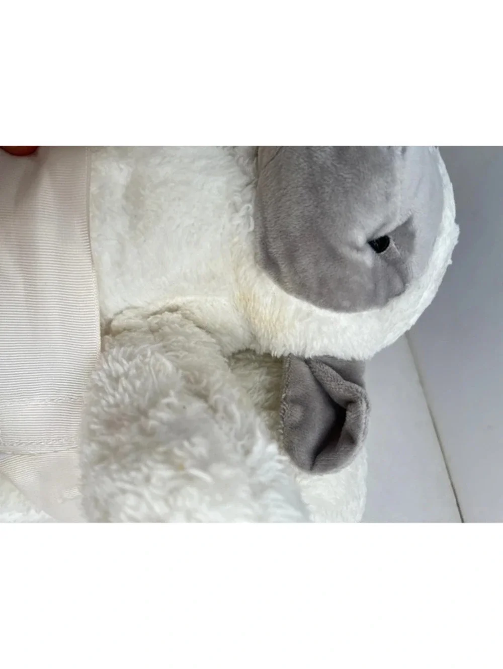 Plush Hug Me  Bear and Blanket 2 Piece Gift Set with 50” X 60”Throw White Soft